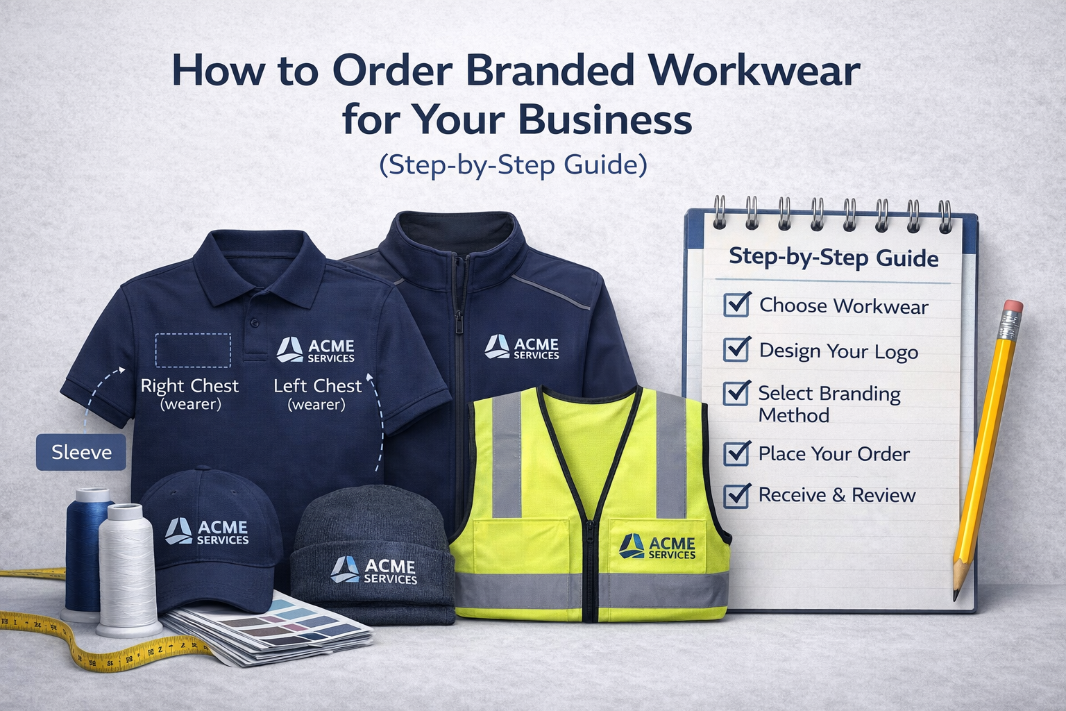 How to Order Branded Workwear for Your Business (Step-by-Step Guide)