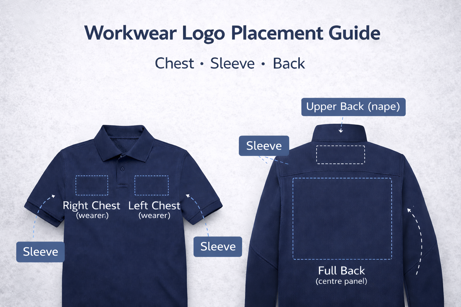Workwear Logo Placement Guide: Where Can Logos Be Added to Branded Workwear?