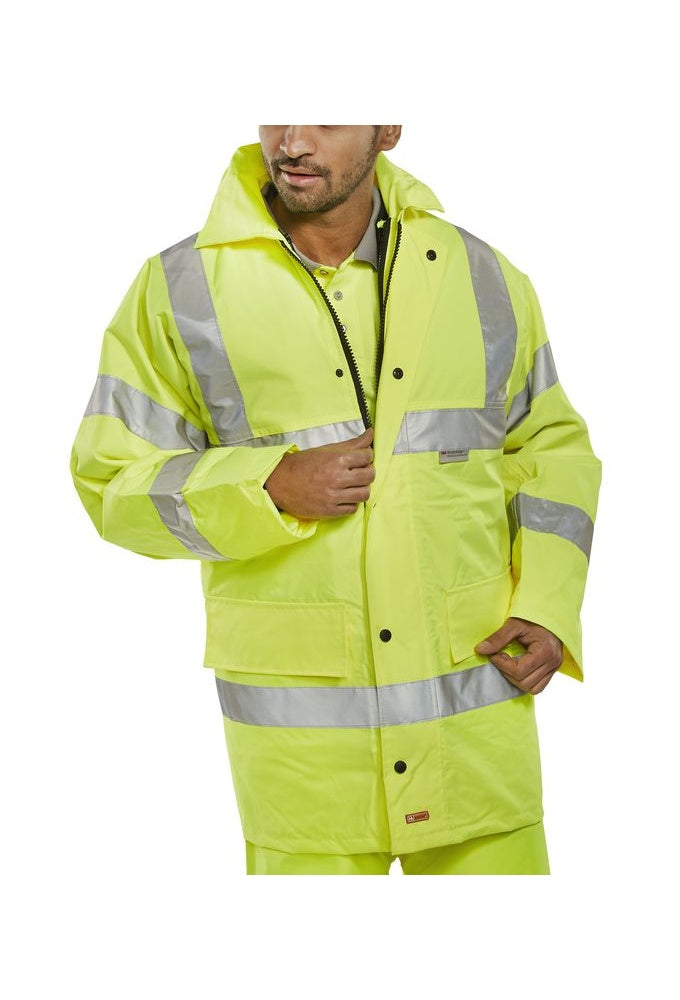 TJ8 Beeswift Light Weight Unlined Hi Visibility Jacket (Small To 6XL) 2 COLOURS