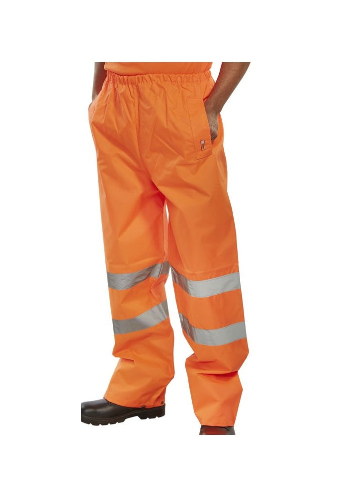 TENSY Beeswift Hi Visibility Overtrousers (Small To 4XL) 2 COLOURS