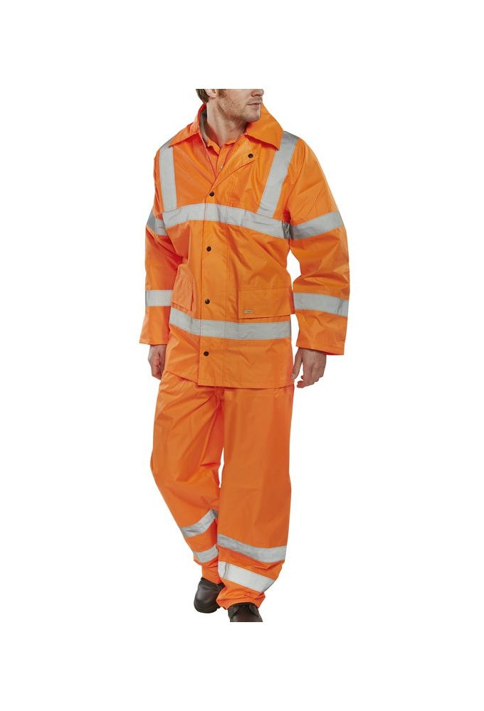 TS8 Beeswift Hi Visibility Light Weight Wterproof Suit (Small To 6XL)