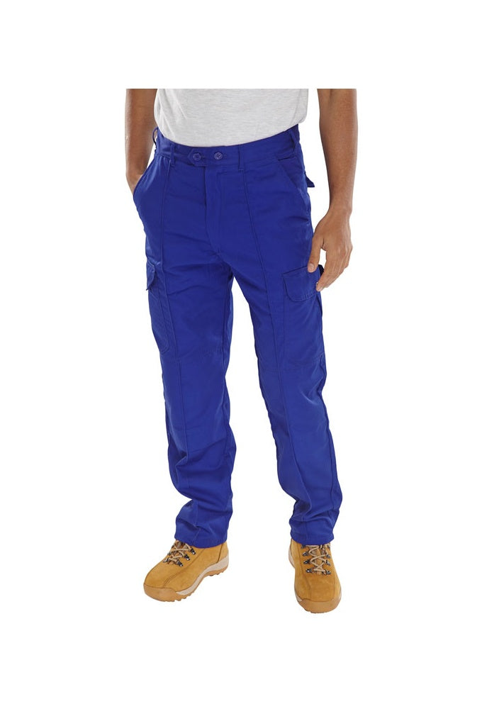 PCTHWR Royal Blue Super Click Workwear Trousers (30 to 48) Waist
