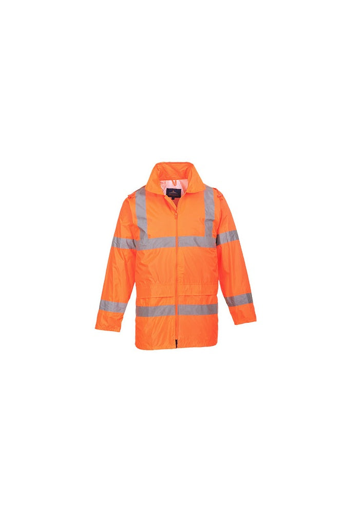 H440 Portwest Hi-Vis Unlined Rain Jacket (XSmall To 4XL) 2 COLOURS