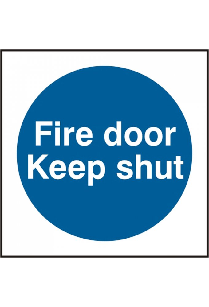 BSS11325 Fire Door Keep Shut PVC Version