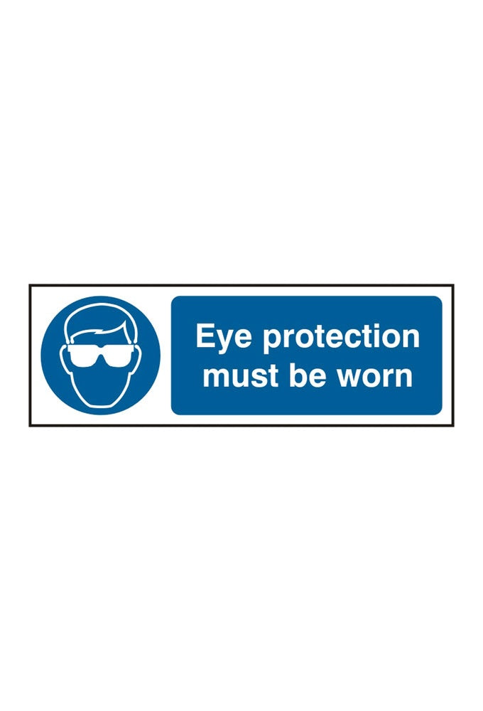 BSS11396 Eye Protection Must Be Worn Sign Vinyl Version