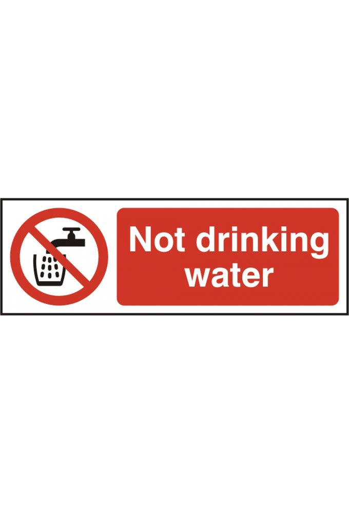 BSS11676 Not Drinking Water Sign Vinyl Version