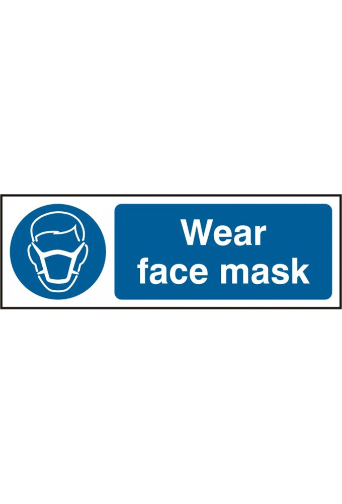BSS11388 Wear Face Mask Sign Vinyl Version