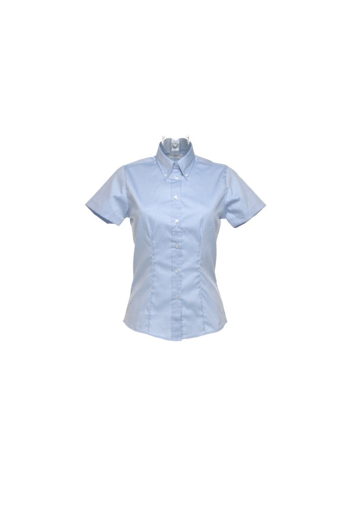 KK701 Womens Corporate Oxford Short Sleeved Blouse (Size 8 To Size 26) 7 COLOURS