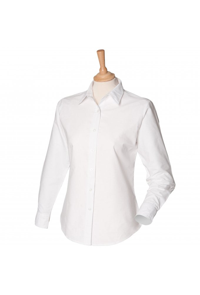HB511 Womens Long Sleeved Classic Oxford Shirt (XS To 4XL) 2 COLOURS