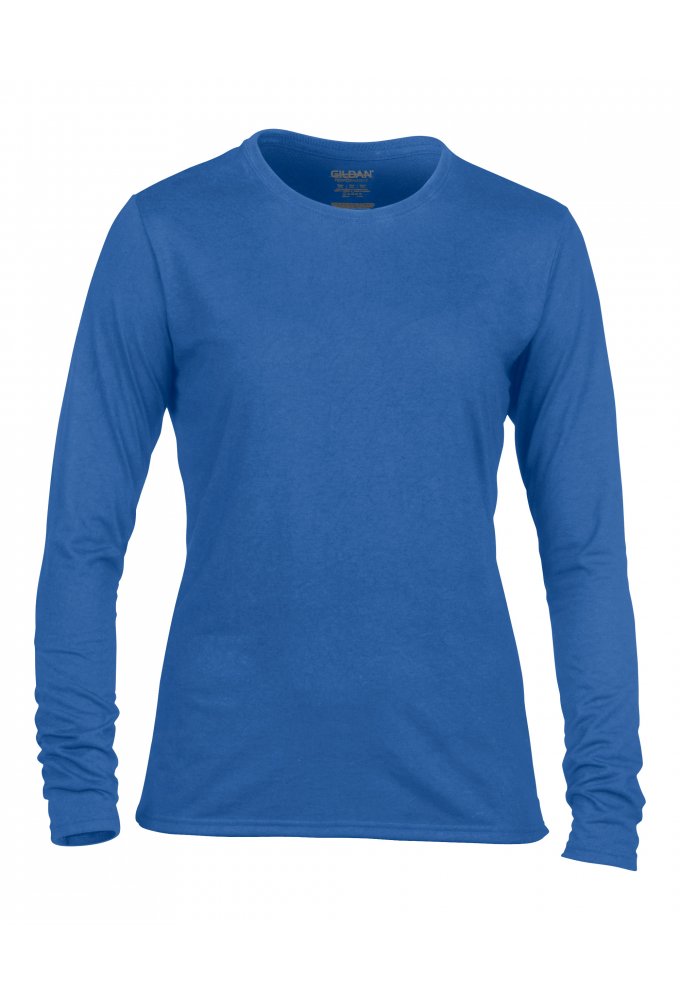 GD171 Womens Gildan Performance Long Sleeved T-shirt (Small To 2XL)
