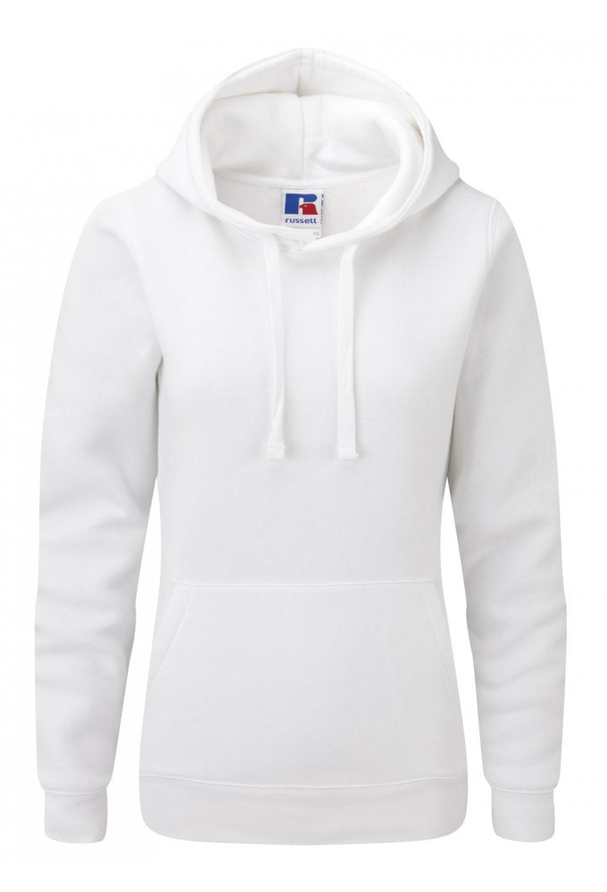 J265F Ladies Fit Medium Weight Hooded Sweatshirt (Xsmall to XLarge) 9 COLOURS