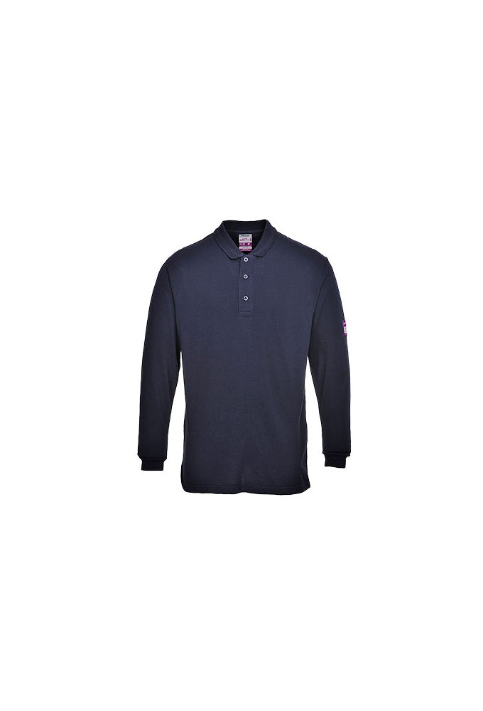 FR10 Flame-Resistant Anti Static Long Sleeved Polo Shirt (Small to 5XLarge) 3 COLOURS