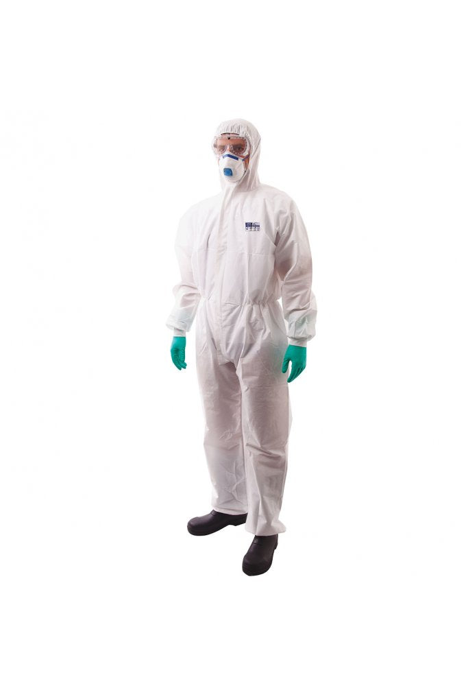 ST35 BizTex SMS Coverall With Knitted Cuff Type 5/6 (Medium to 2Xlarge) Box of 50
