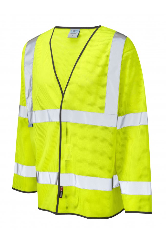 S04-Y Fremington Class 3 Coolviz Hi Vis Long Sleeved Vests (Small To 6XL)