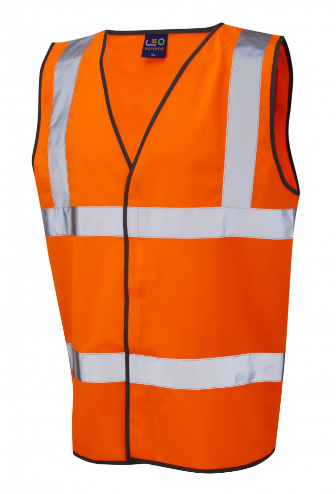 W01-O Tarka Orange Hi Vis Vests (Small To 6XL) RIS-3279-TOM - Railway use certified