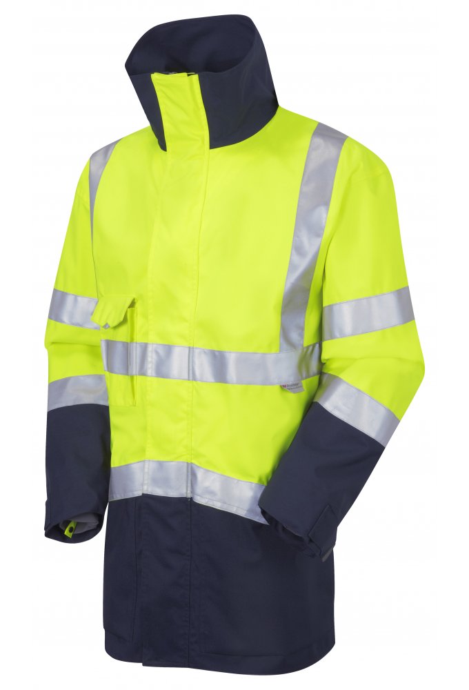 A04-Y/NV Class 3 Breathable Executive Anorak Yellow & Navy (Small To 6XL)