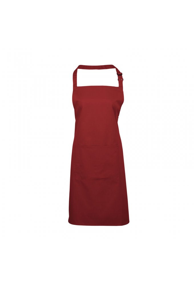 PR154 Bib Apron With Pockets (One Size) 21 Colours