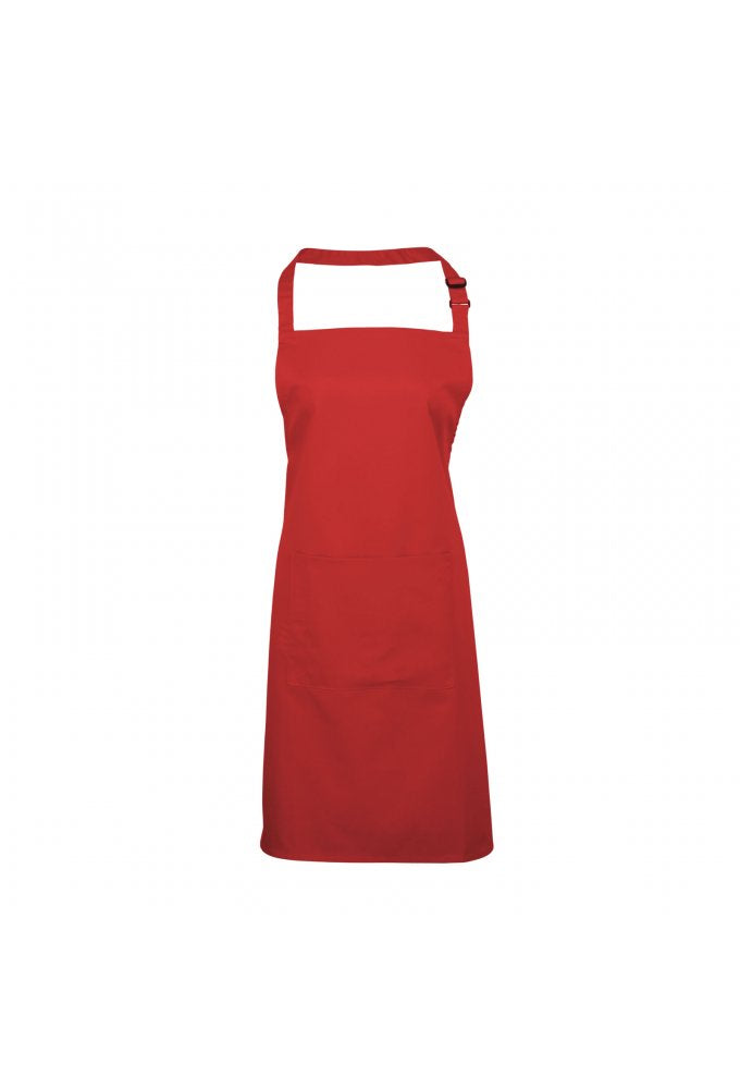 PR154 Bib Apron With Pockets (One Size) 21 Colours