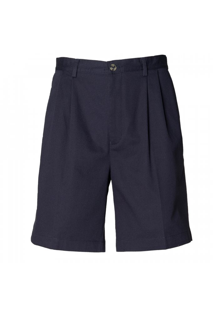 HB605 Teflon Coated Chino Shorts Navy (Waist 30 to 40)