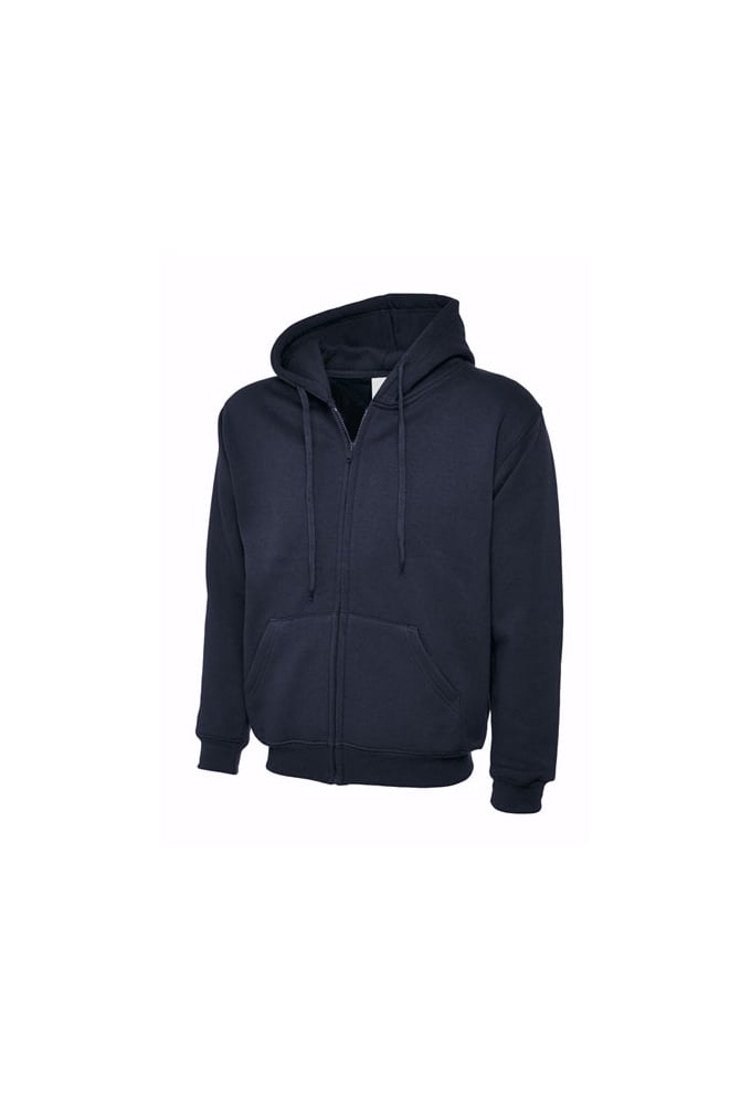 Uneek UC504 Classic Full Zip Hooded SweatShirt 50/50 pollycotton (Xsmall to 3Xlarge) 12 COLOURS