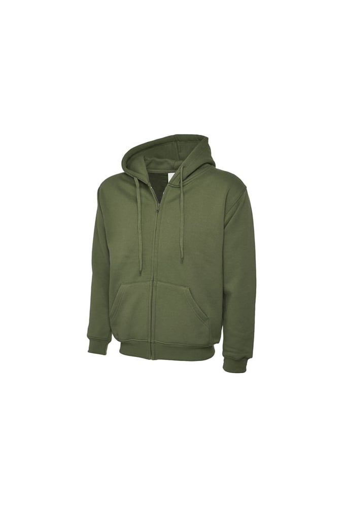 Uneek UC504 Classic Full Zip Hooded SweatShirt 50/50 pollycotton (Xsmall to 3Xlarge) 12 COLOURS