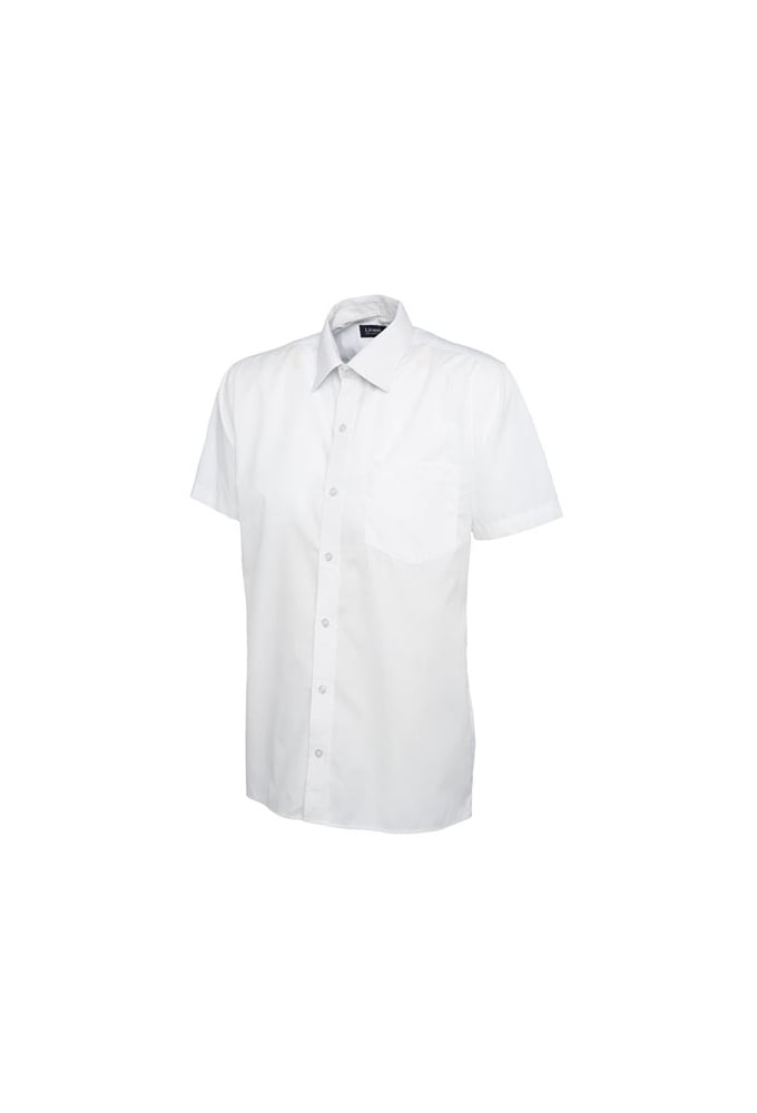 UC710 Mens Poplin Half Sleeve Shirt (Collar Size 14.5 To 19.5) 10 COLOURS