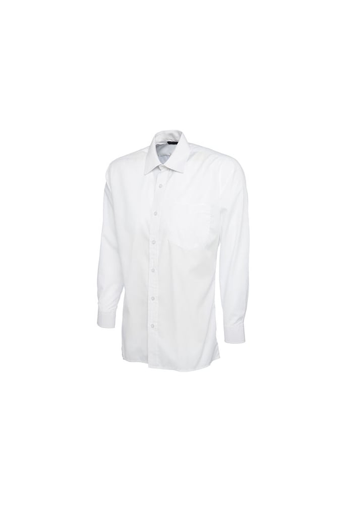 UC709 Mens Poplin Full Sleeve Shirt (Collar Size 14.5 To 19.5) 10 COLOURS
