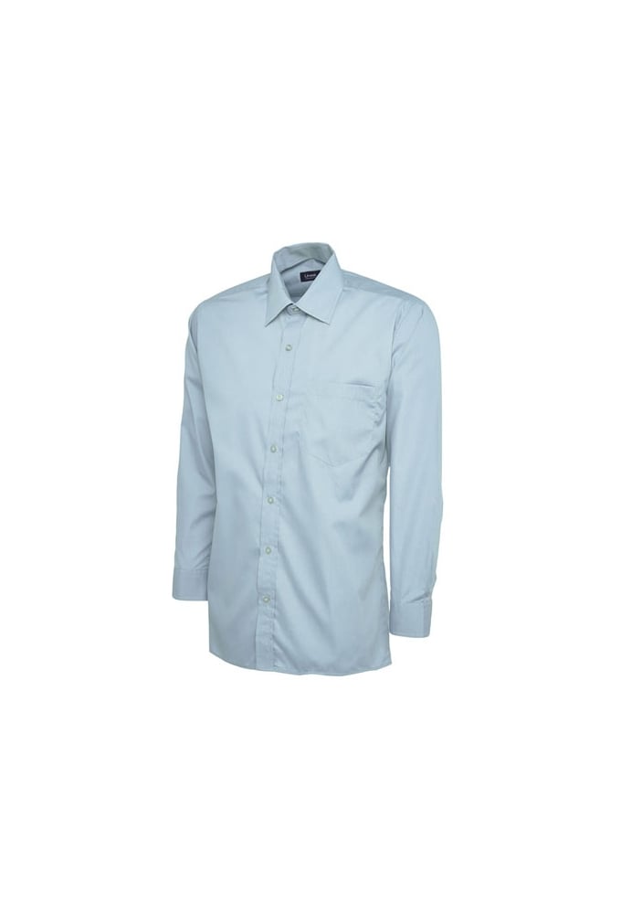 UC709 Mens Poplin Full Sleeve Shirt (Collar Size 14.5 To 19.5) 10 COLOURS
