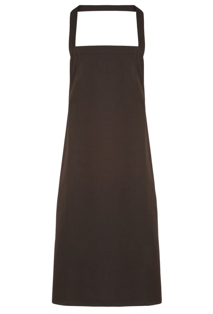 PR102 100% Cotton Organic Apron (No Pockets) ONE SIZE 11 Colours