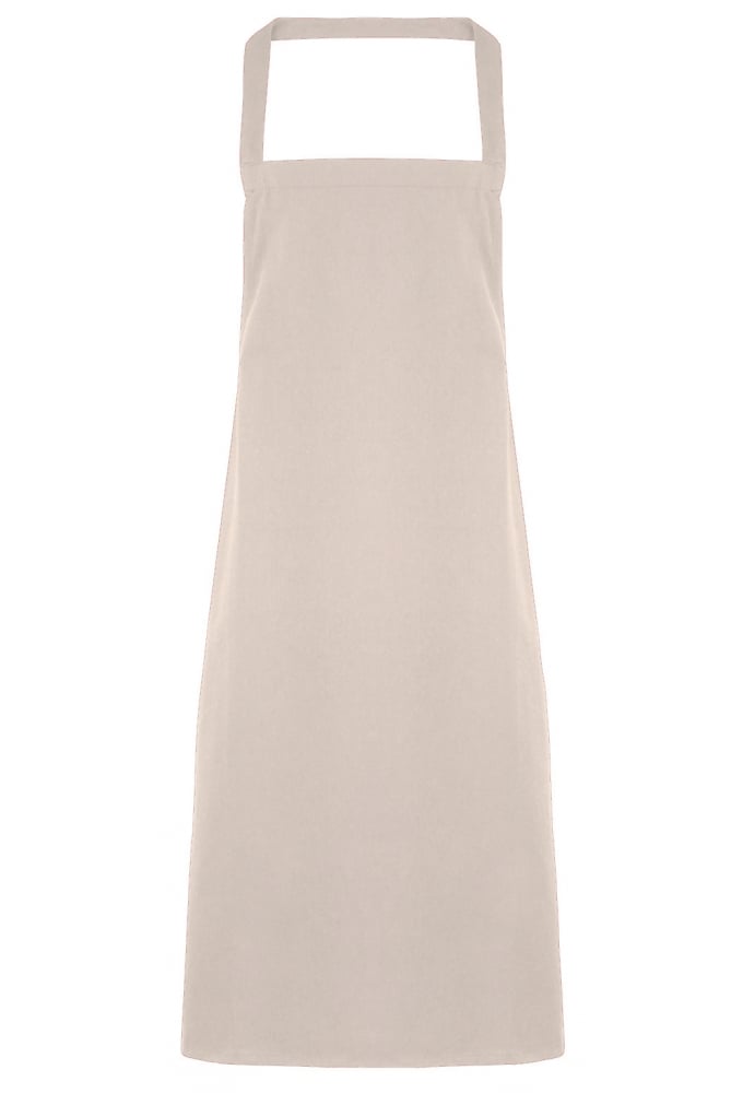 PR102 100% Cotton Organic Apron (No Pockets) ONE SIZE 11 Colours