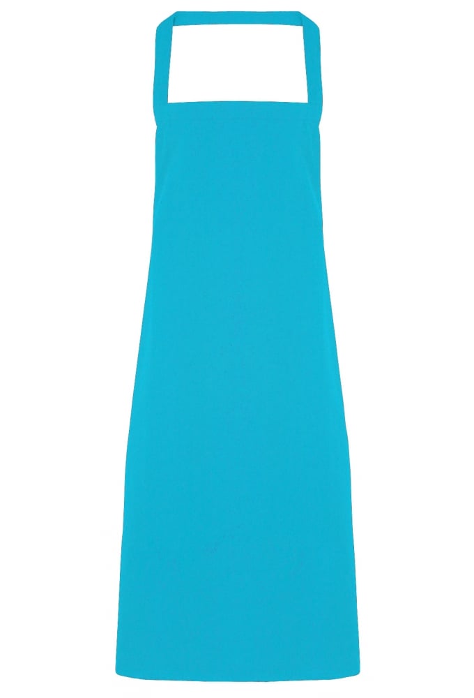 PR102 100% Cotton Organic Apron (No Pockets) ONE SIZE 11 Colours