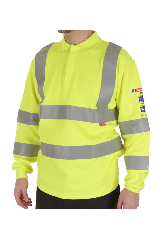 CARC2 Beeswift Flame Retardent Anti Static ARC Compliant Polo Shirt - Yellow (Small to 6XL)