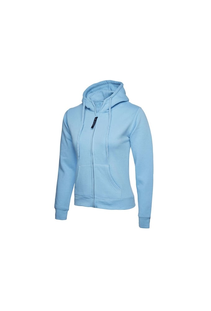 UC505 Ladies Classic Full Zip Hooded SweatShirt (XSmall to 3Xlarge) 11 COLOURS