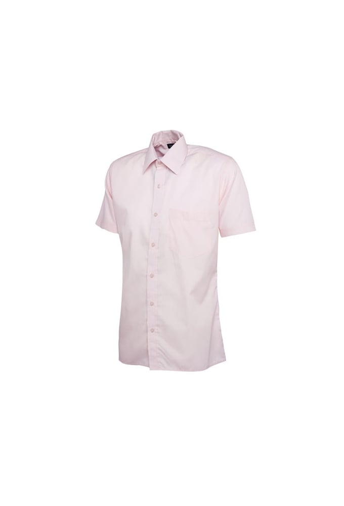 UC710 Mens Poplin Half Sleeve Shirt (Collar Size 14.5 To 19.5) 10 COLOURS