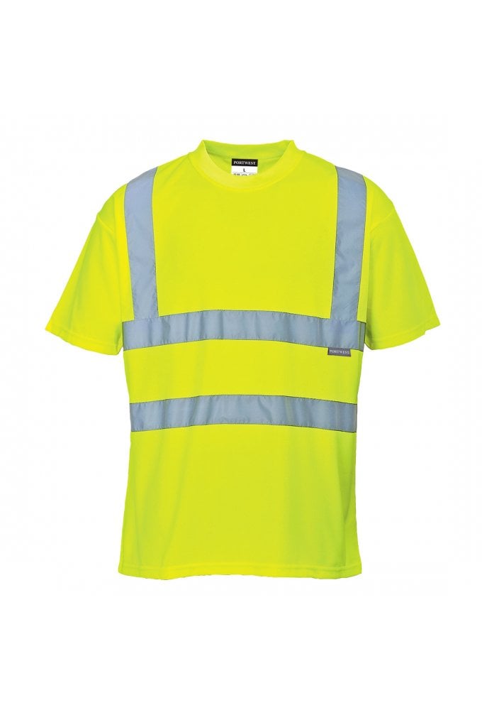 S478Y Portwest Hi Vis T-Shirt (Yellow) (XSmall To 5XL)