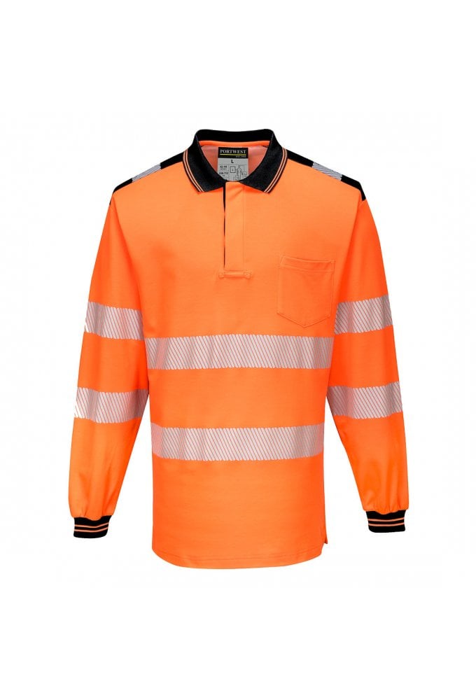 T184 - PW3 Hi-Vis Polo Shirt L/S (Small to 5XLarge) 4 COLOURS