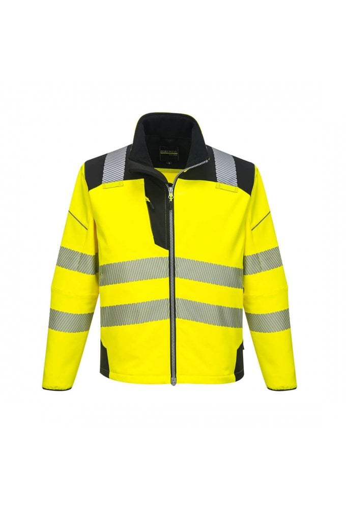 T402 PW3 Hi Vis Two Tone Breathable Waterproof Windproof Softshell Jacket (XSmall to 6Xlarge) 6 COLOURS RIS 3279 TOM Orange only