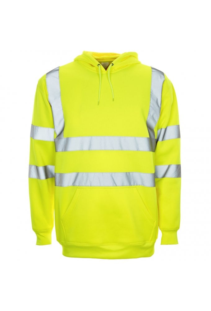 36441 Supertouch Hi Vis Hooded Sweatshirt (Small to 4XLarge) 2 COLOURS