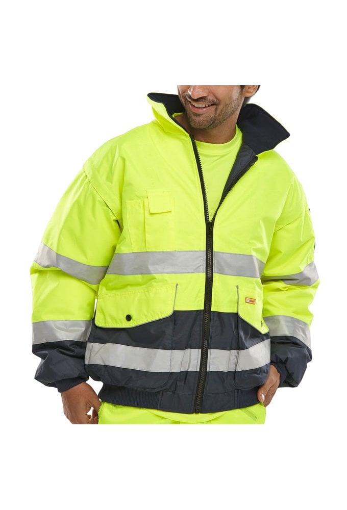 EBJ Beeswift Hi Vis Europa Bomber Jacket Two Tone (Small To 5XL) 2 COLOURS