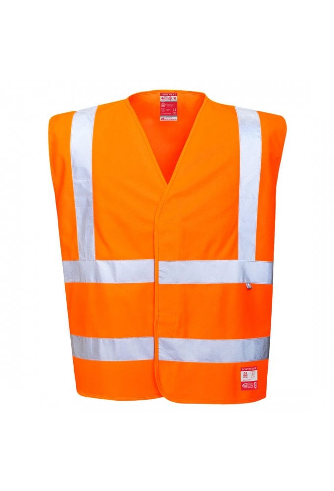 FR71 Portwest Yellow Flame Retardent Anti Static Hi Vis Vests (Small To 3XL)