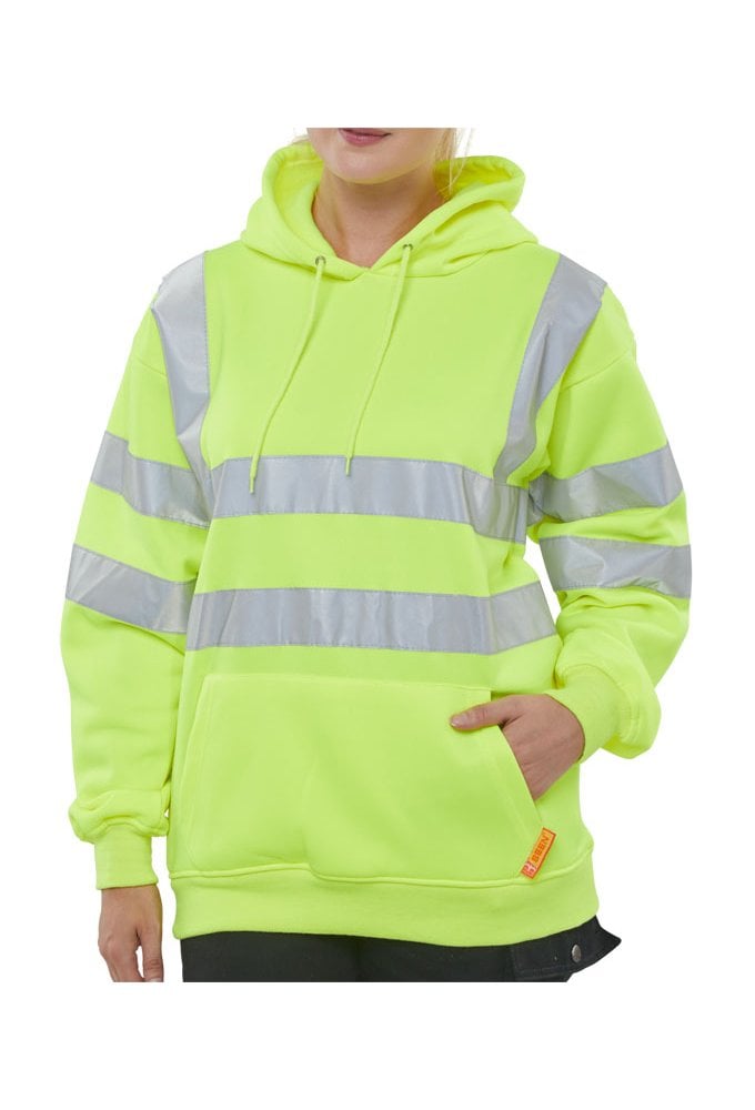BSSSH Beeswift HI Vis Hooded Sweatshirt (Small to 4XLarge) 2 COLOURS