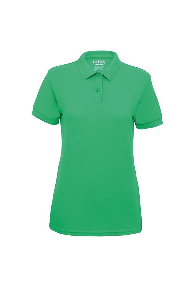 GD045 Gildan Ldies Fit Driblend Double Pique Polo (Small to 2XLarge) 11 COLOURS