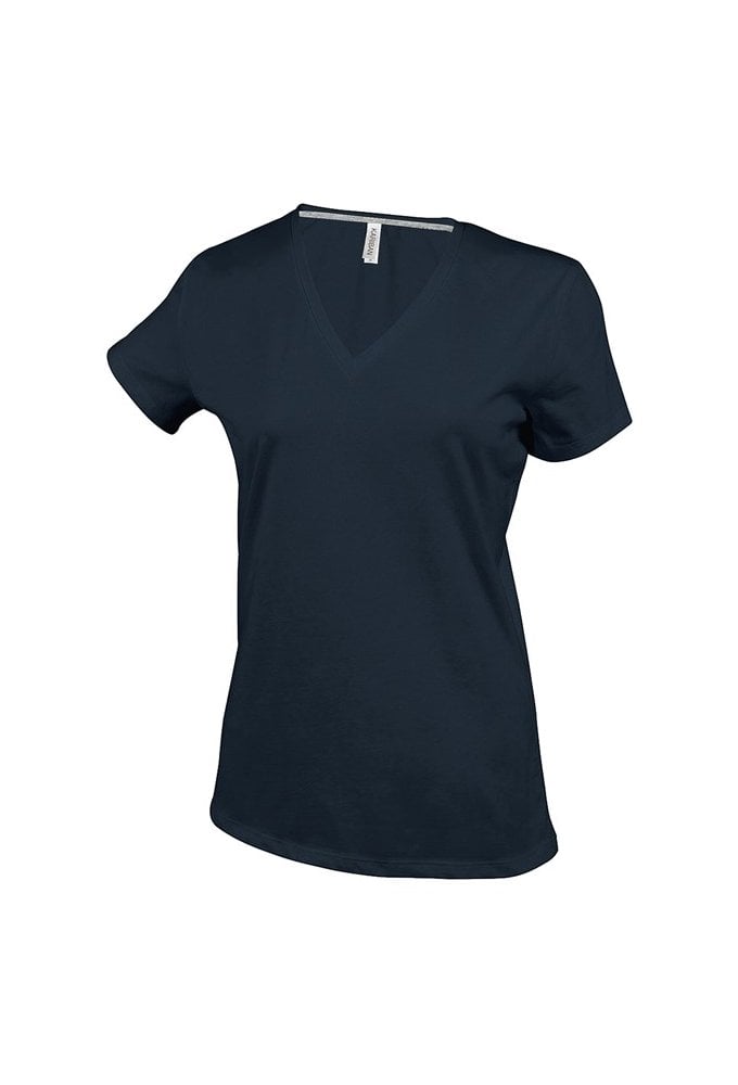 KB381 Women Short Sleeve V-Neck T-Shirt (Small To 3XL) 10 COLOURS