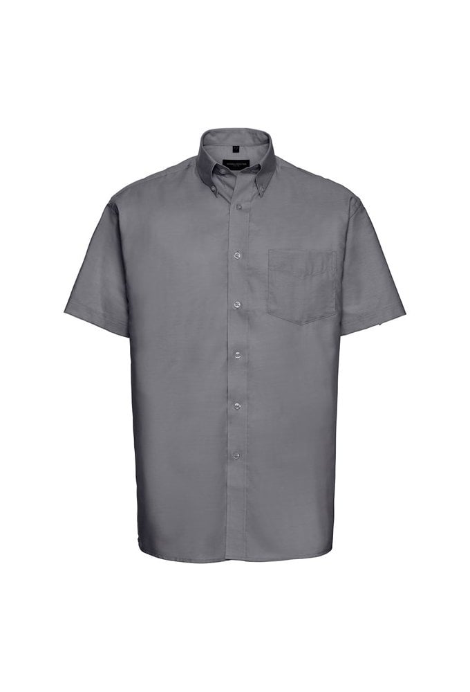 J933M Short Sleeve Easy Care Oxford Shirt (Collar size 14.5 To 19.5) 6 COLOURS