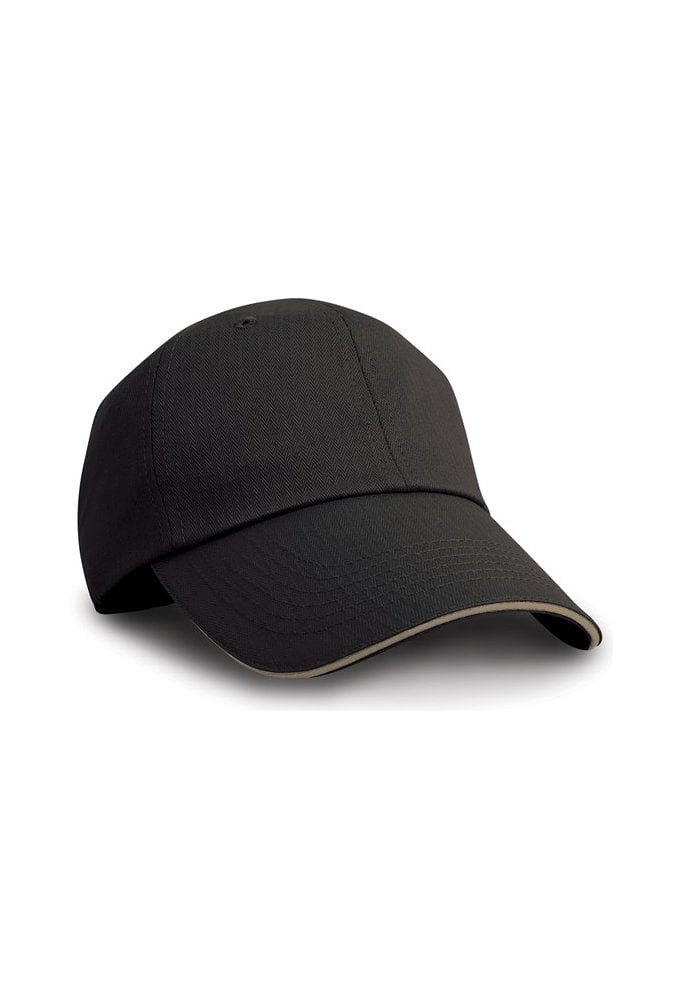 RC38X Herringbone Cap With Sandwich Peak (OneSize)8 6 COLOURS