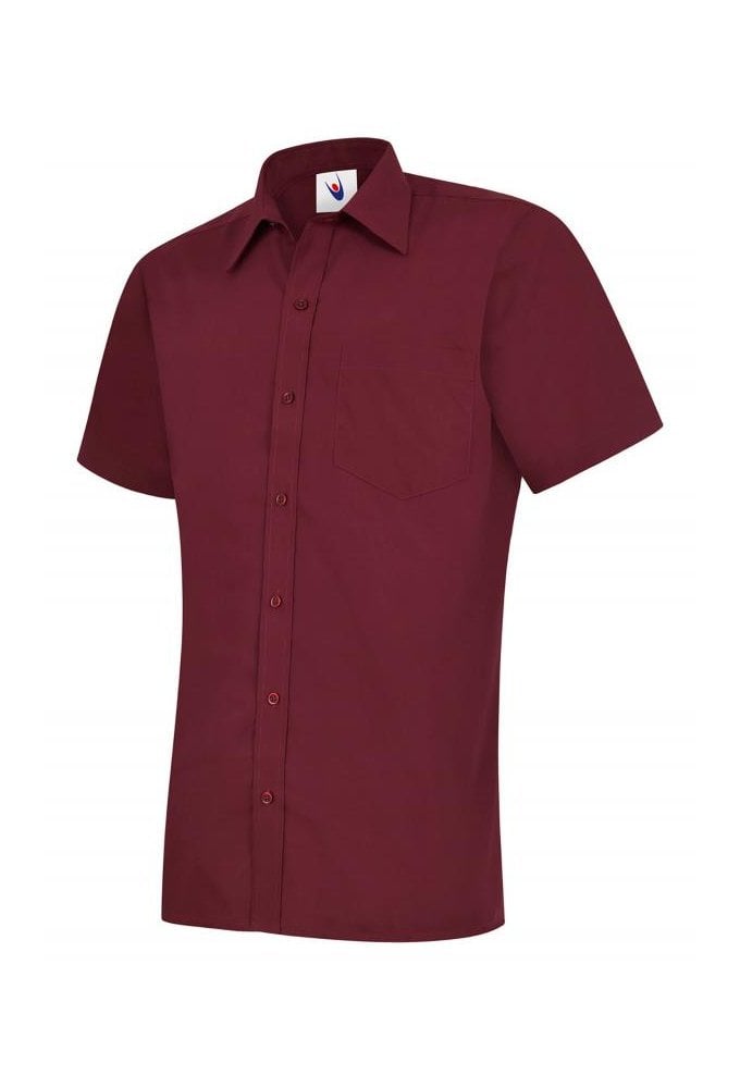 UC710 Mens Poplin Half Sleeve Shirt (Collar Size 14.5 To 19.5) 10 COLOURS