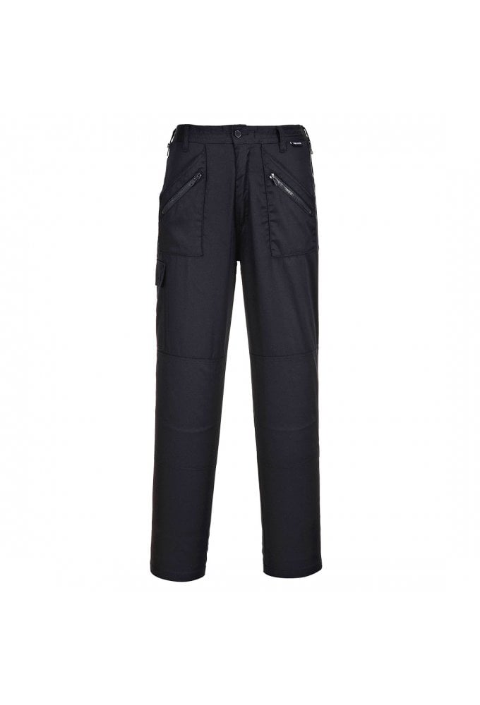 S687BL Ladies Action Trousers With Side Elastication BLACK (Xsmall to 3XLarge)