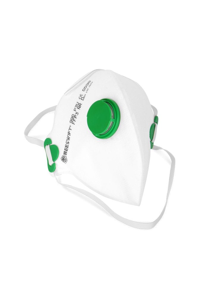 3FF3V Beeswift Fold Flat P3 Mask Valved Pack of 20 (FROM £1.50)