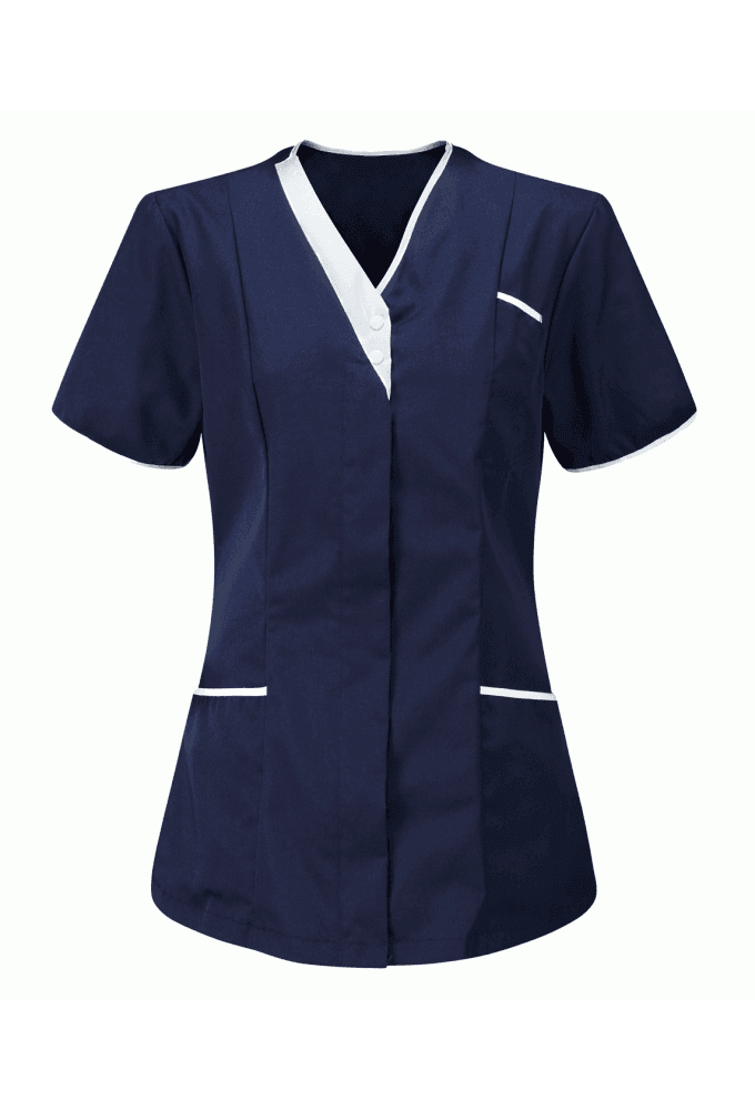 CHVLT1 LADIES V-NECK TUNIC 6 TO 32 (6 COLOURS)