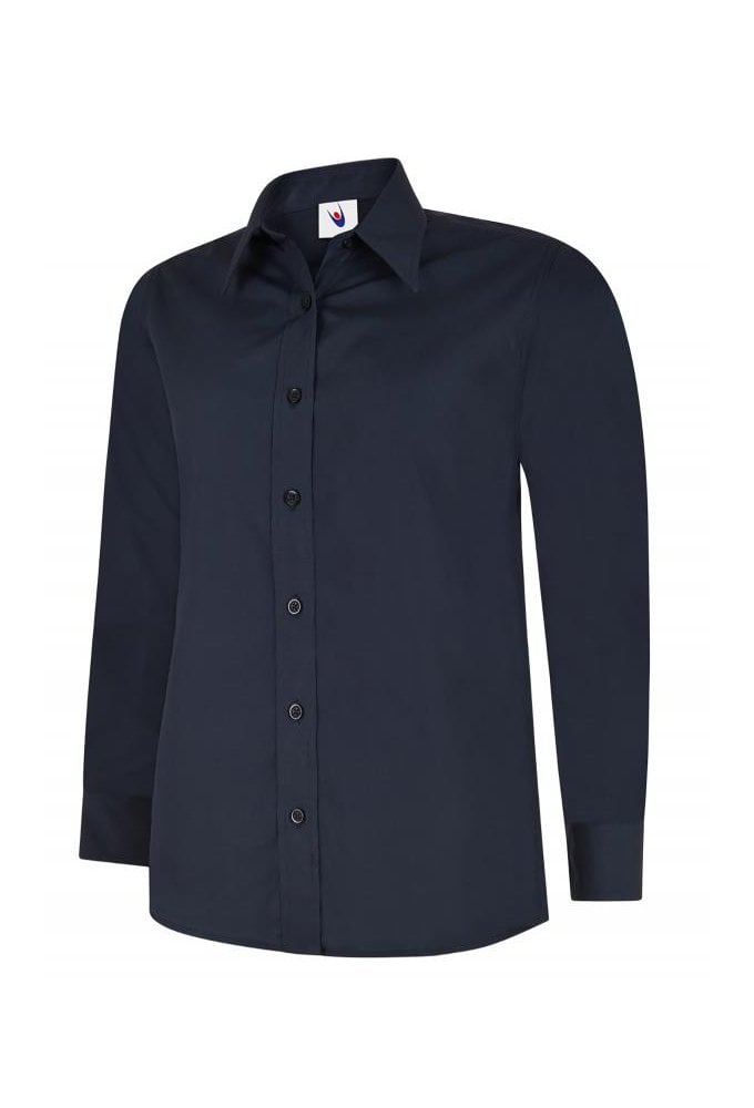 UC711 Ladies Poplin Full Sleeve Shirt (XS To 5XL) 9 COLOURS